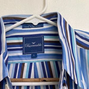 100% Cotton Faconnable Short Sleeve Shirt. Gently Used in Excellent Condition.